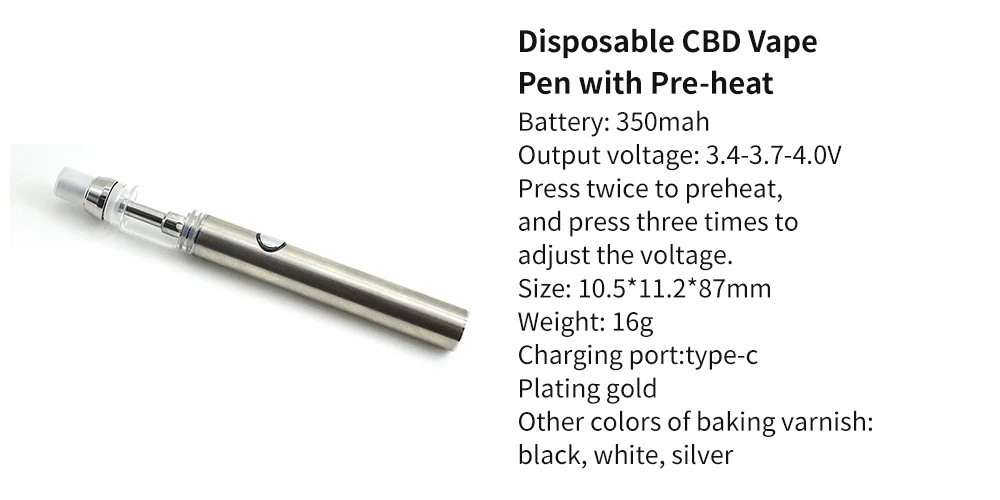 Disposable CBD Vape Pen with Pre-heat Disposable CBD Vape Pen with Pre-heat